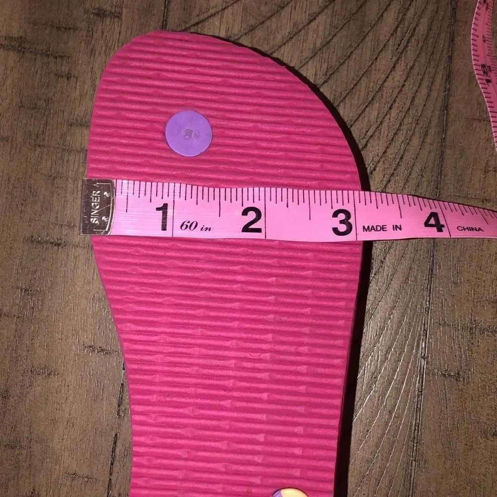 🏖️ HOST PICK 2/13 Pink 🌸 & Orange 🍊 Havianas. Pool 🏊🏻‍♀️ beach 🏝️ EUC. C13